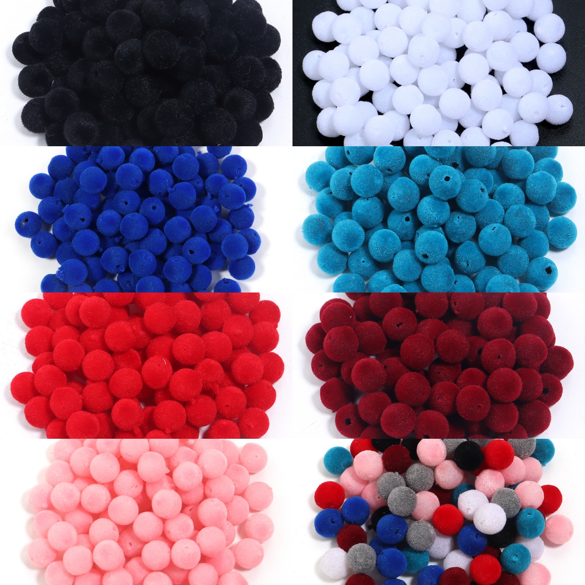 Bead Mat Velvet - 500g/lot Velvet Surface Resin Ball Beads