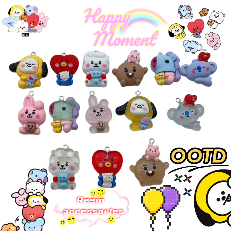 Jewelry Making Findings - BT21 mang chimmy shooky koya anime