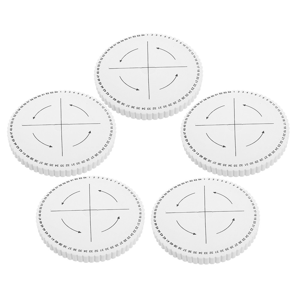 Jewelry Making Board - 5Pcs Braiding Disk Round Kumihimo Thickened