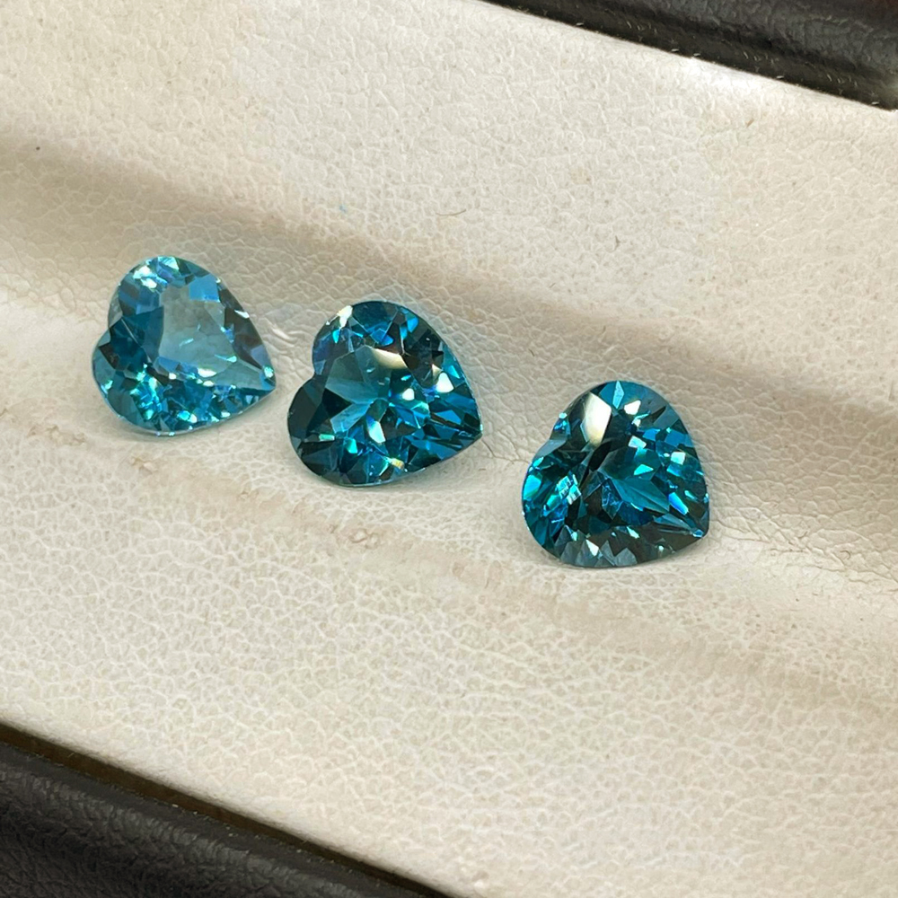 Jewelry Making In London - 5pcs London Blue Topaz Heart Shape