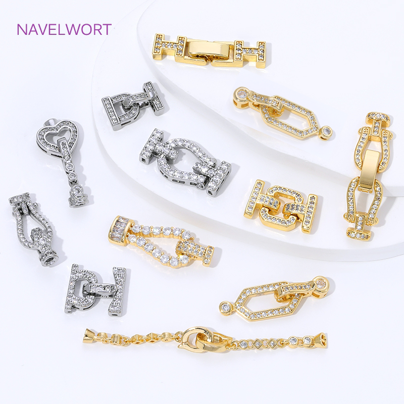 Jewelry Making Hardware - 18K Gold Plated Brass Jewelry Clasps