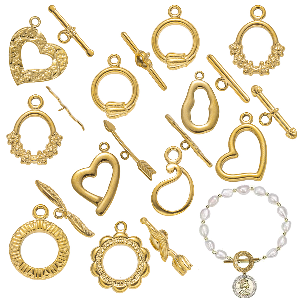 Jewelry Making Findings - 5 Sets Stainless Steel Toggle Clasp