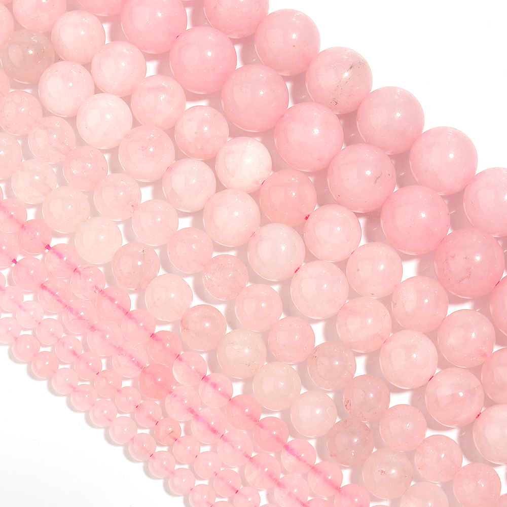Jewelry Making Gemstones - 1strand/lot 4/6/8/10/12mm Rose Quartz Stone Beads