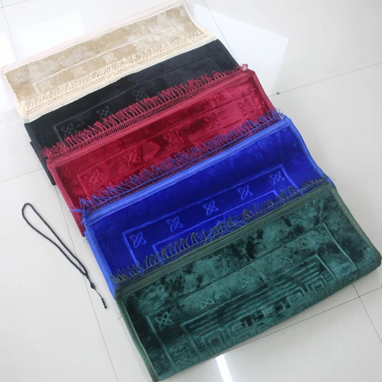 Bead Mat Velvet - Prayer Rug Muslim Velvet Mat Islamic