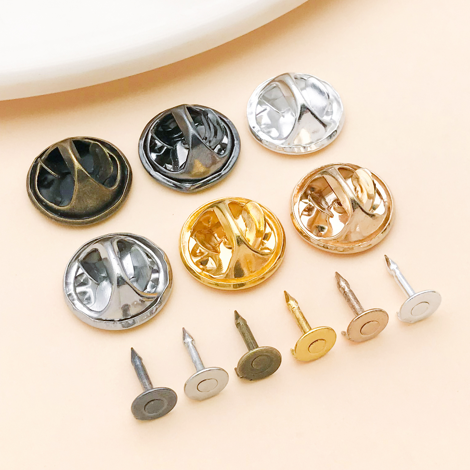 Jewelry Making Hardware - 50pcs 8mm 11mm Pin+ Back Stabbing