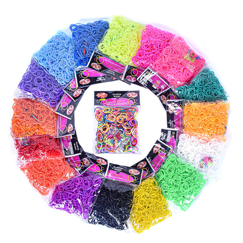 Jewelry Making Hand Tools - 600 pieces Colorful Rubber Band Bracelet