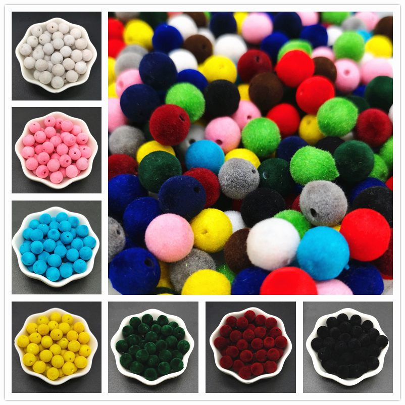 Bead Mat Velvet - 10mm Velvet Beads Acrylic Round Accessories