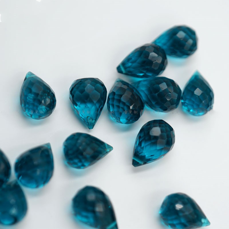 Jewelry Making In London - 10pieces AA loose beads LONDON BLUE