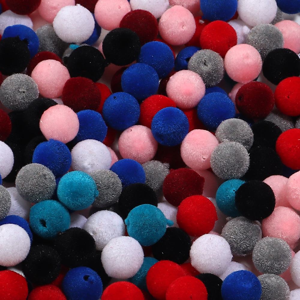 Bead Mat Velvet - 100Pcs/Lot Resin Beads 8/10mm Round Colorful