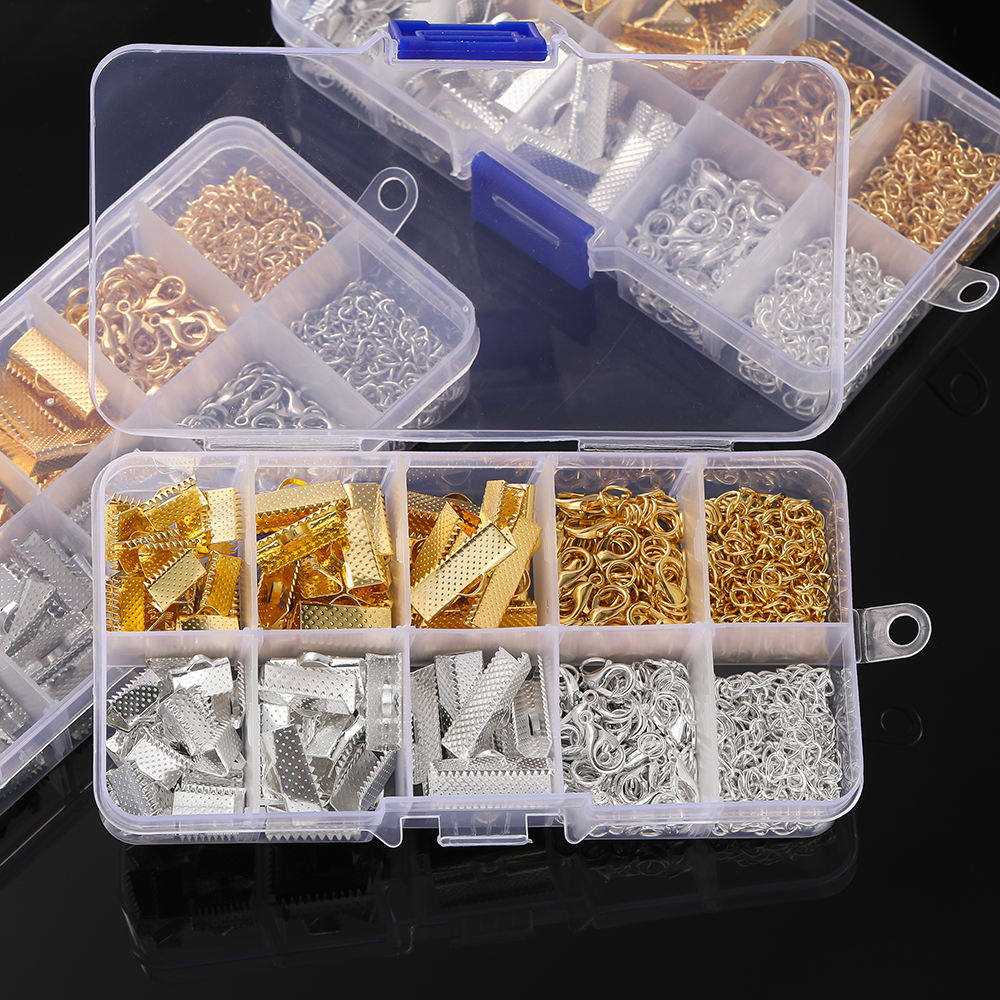 10 Grids Alloy Accessories Set - Jewelry Making Ring Tool ulasan dan harga