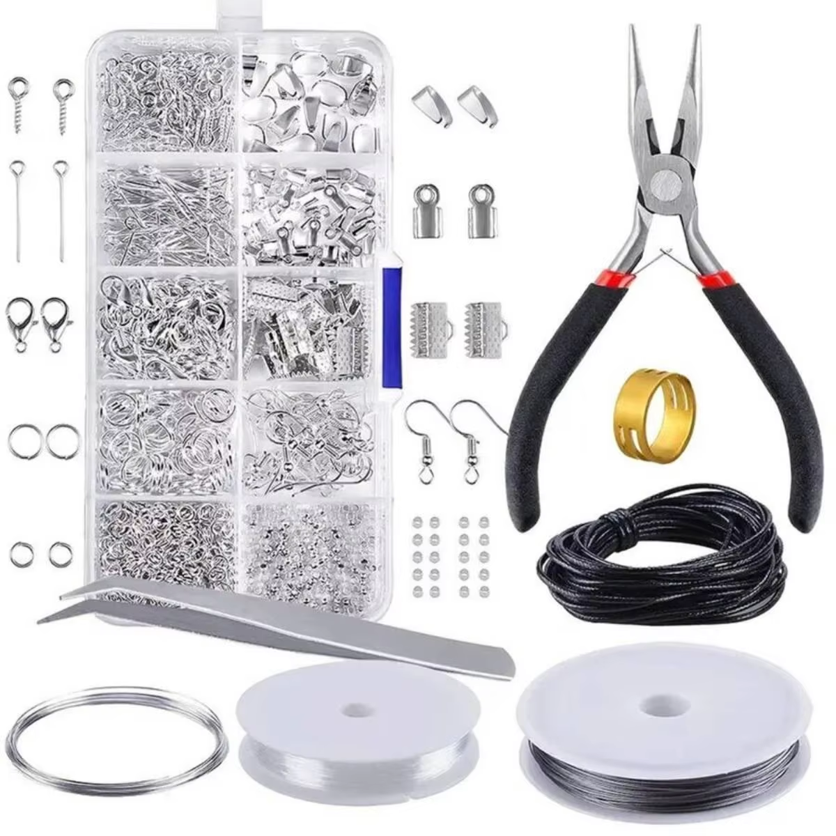 900pcs DIY Jewelry Findings Ki - Jewelry Making Ring Tool ulasan dan harga