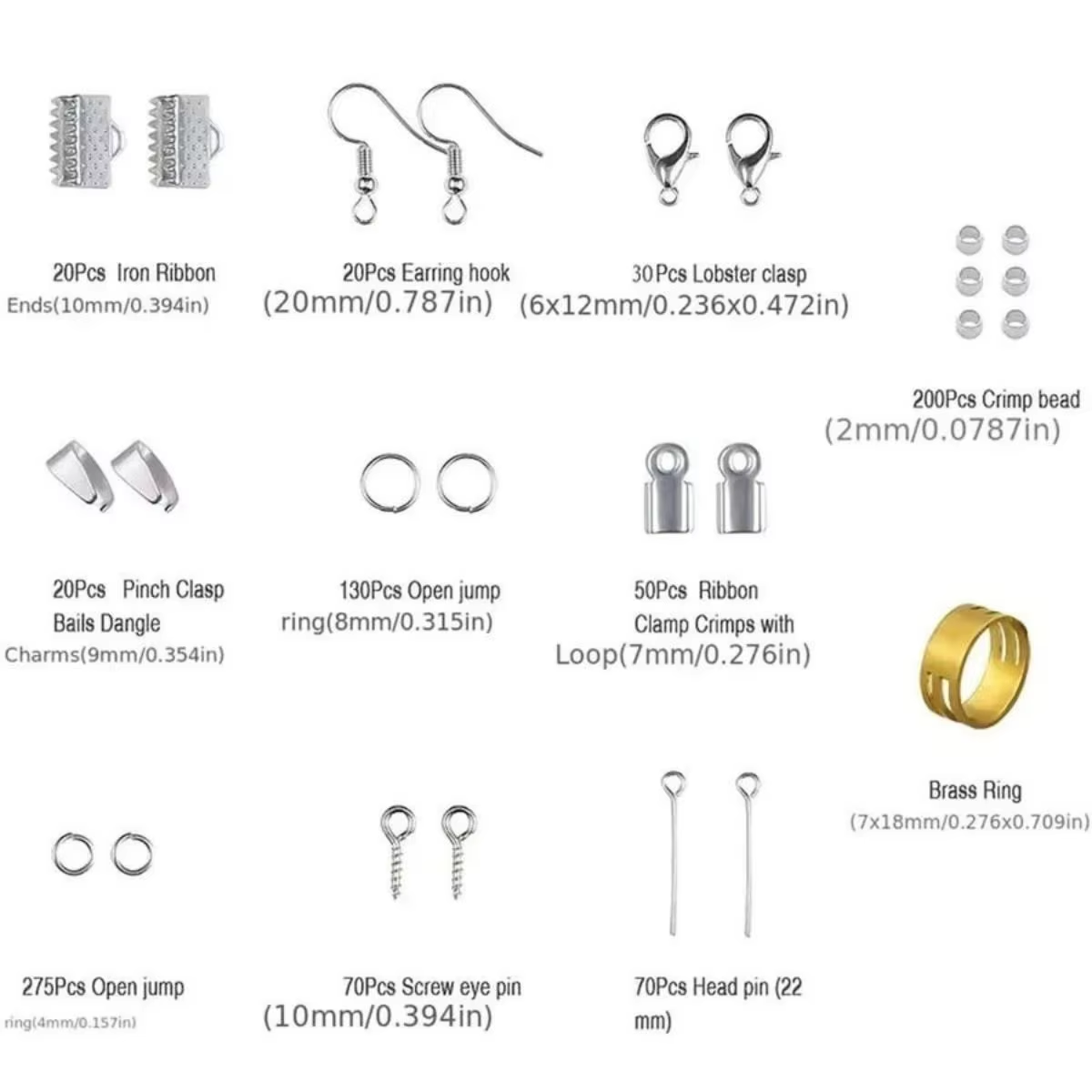 900pcs DIY Jewelry Findings Ki - Jewelry Making Ring Tool ulasan dan harga