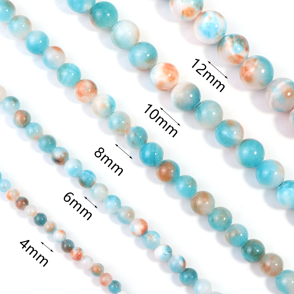 1Strand 4-12mm Persian Jade St - Jewelry Making Gemstones ulasan dan harga