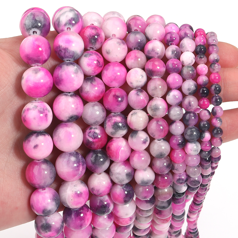 1Strand 4-12mm Persian Jade St - Jewelry Making Gemstones ulasan dan harga