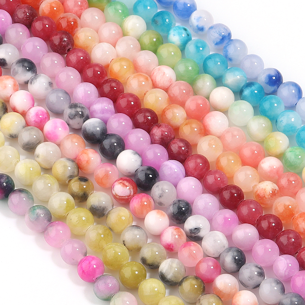 1Strand 4-12mm Persian Jade St - Jewelry Making Gemstones ulasan dan harga