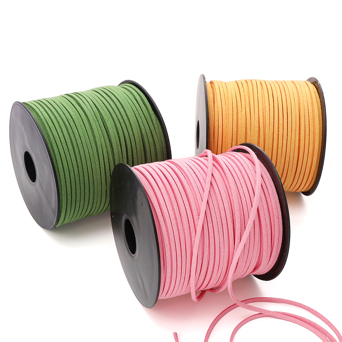 3mm Faux Suede Braided Cord Ko - Bead Mat Velvet ulasan dan harga