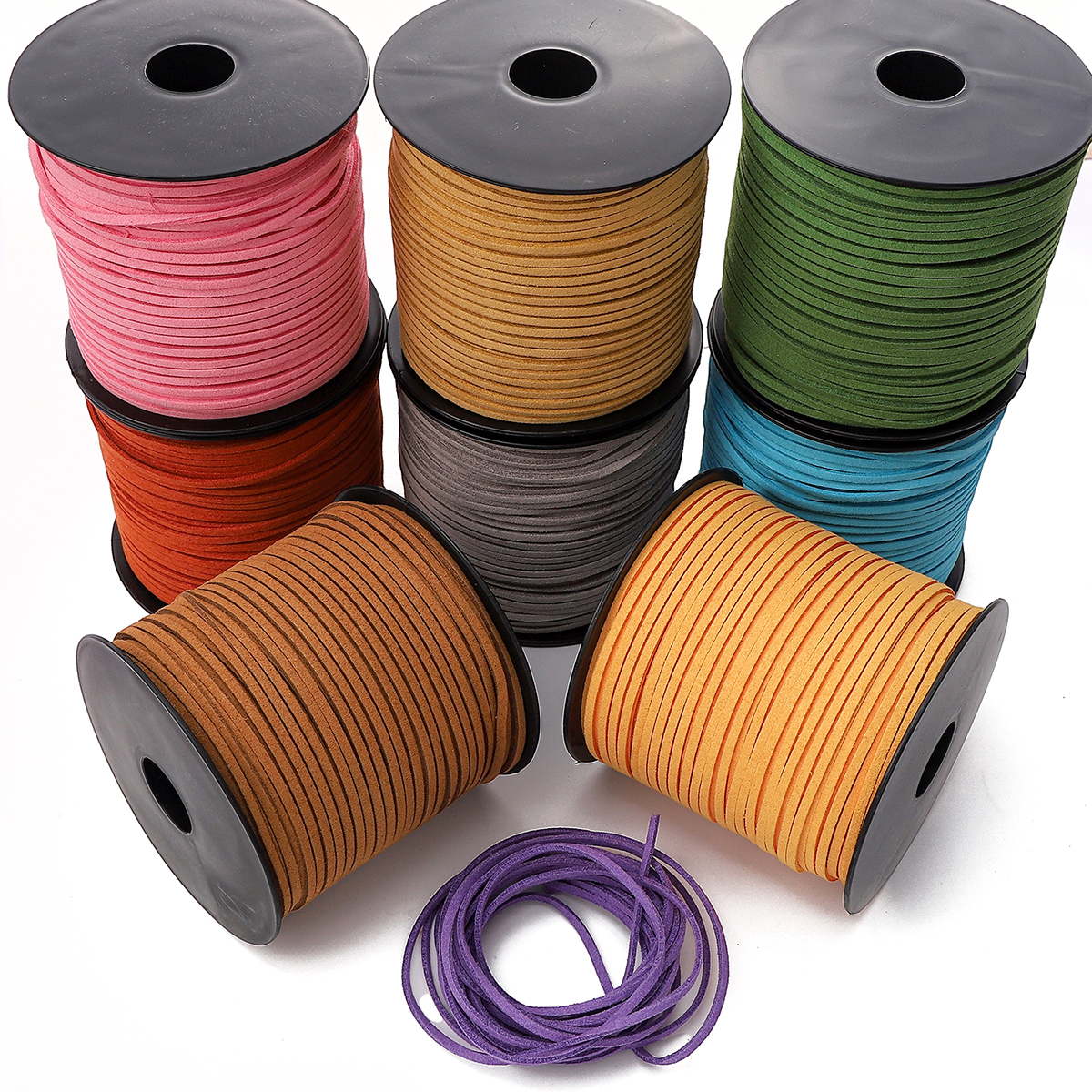 3mm Faux Suede Braided Cord Ko - Bead Mat Velvet ulasan dan harga