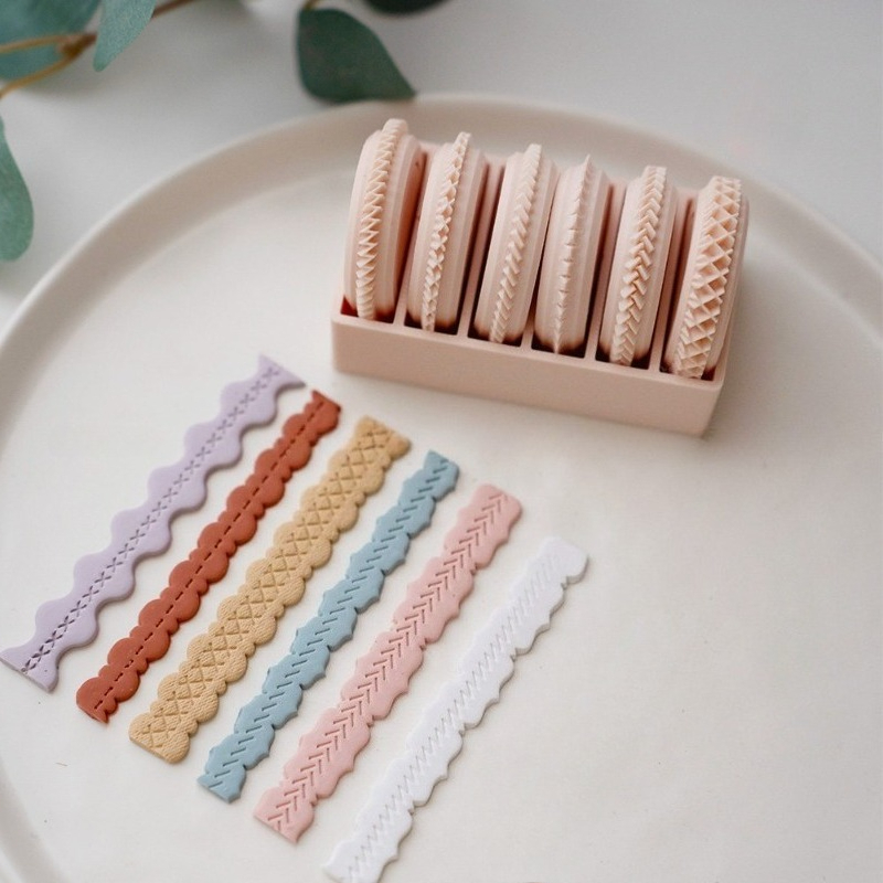 6pcs Polymer Clay Lace Texture - Jewelry Making Hand Tools ulasan dan harga
