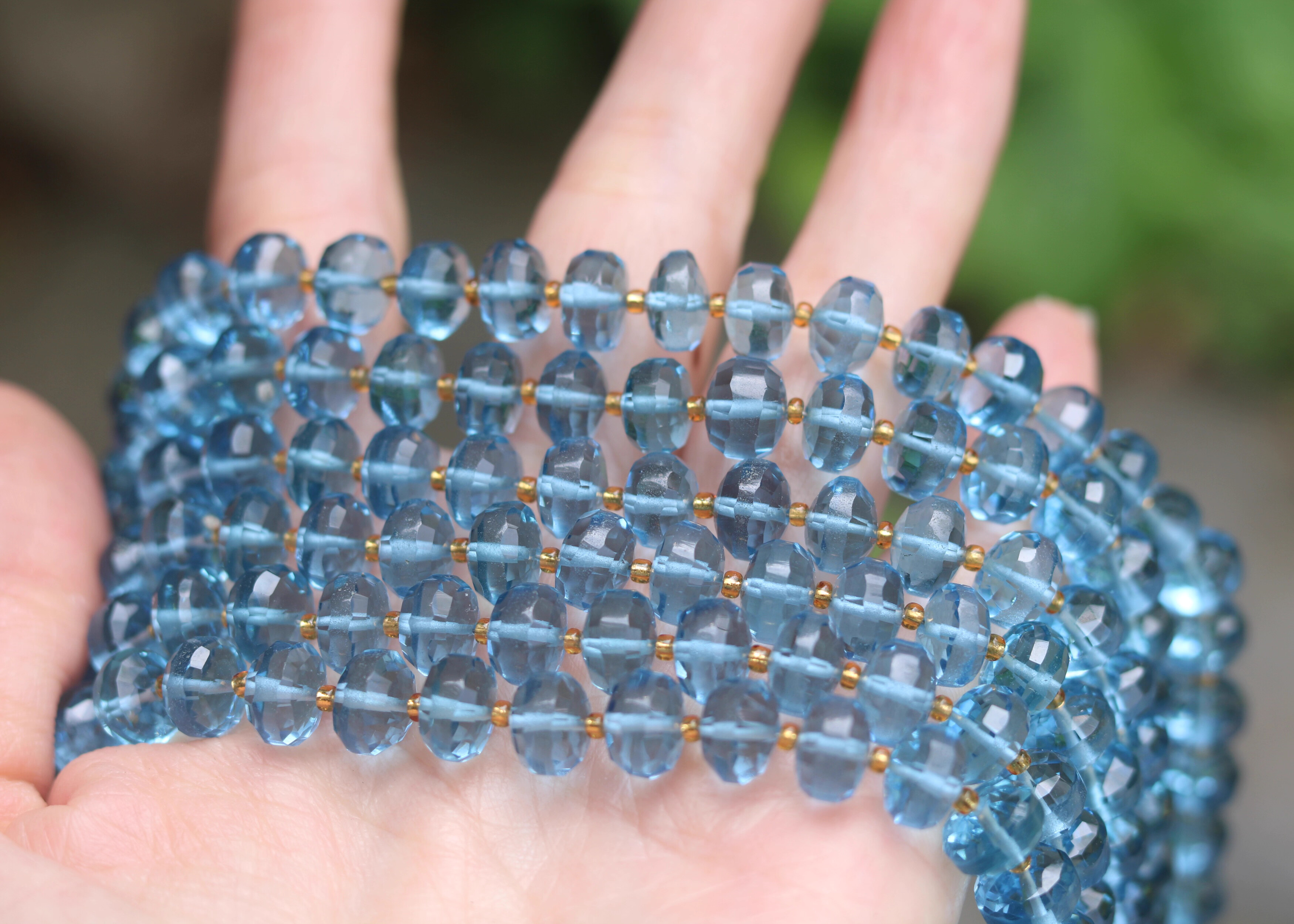 5pieces loose beads London blu - Jewelry Making In London ulasan dan harga