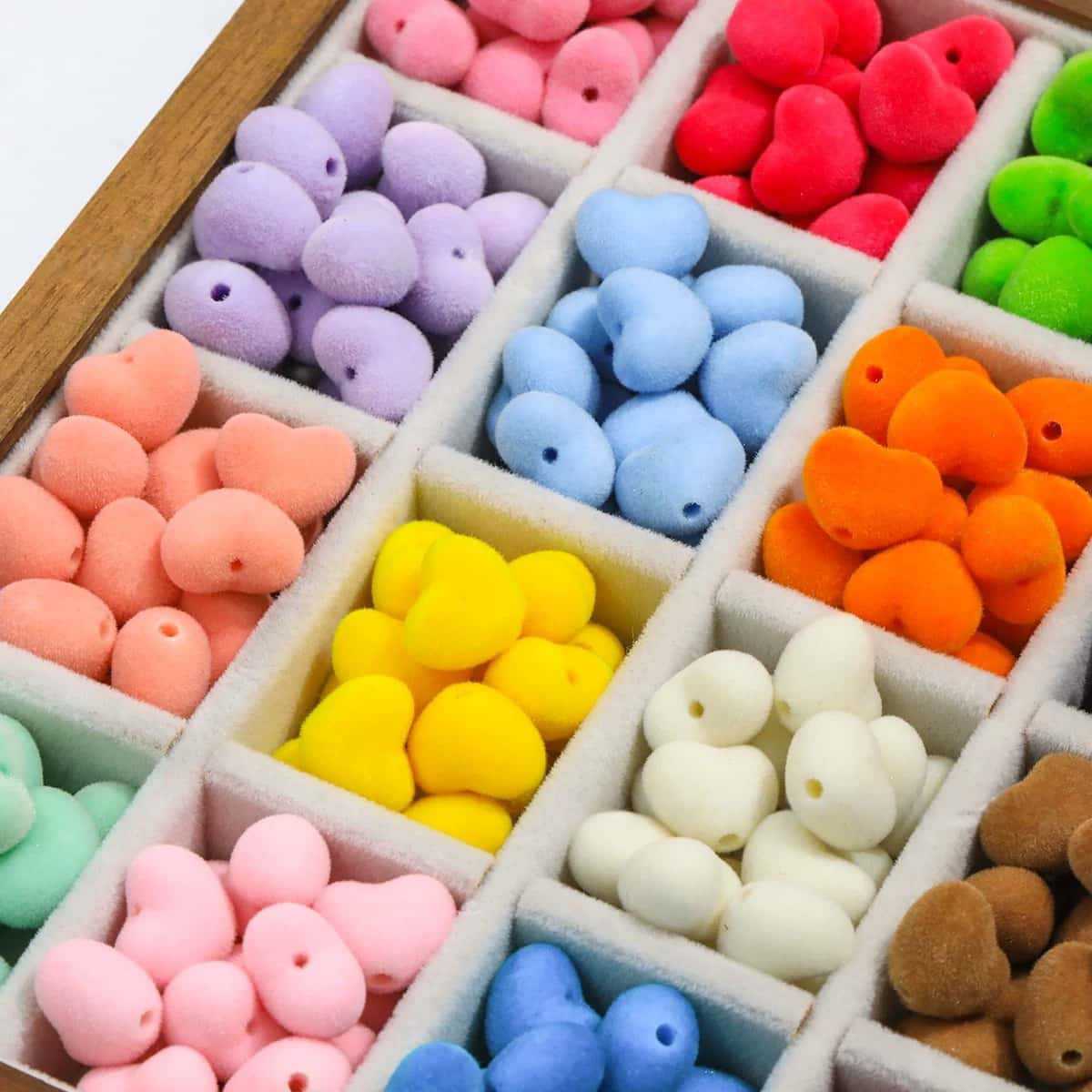 10pcs/lot Velvet Beads Acrylic - Bead Mat Velvet ulasan dan harga