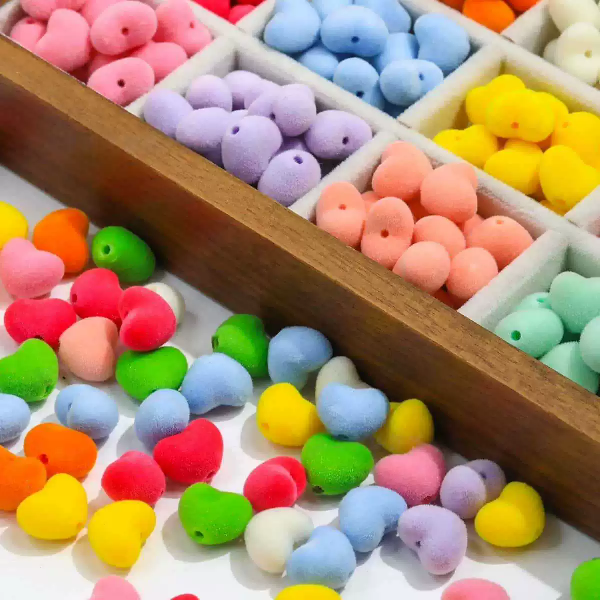 10pcs/lot Velvet Beads Acrylic - Bead Mat Velvet ulasan dan harga