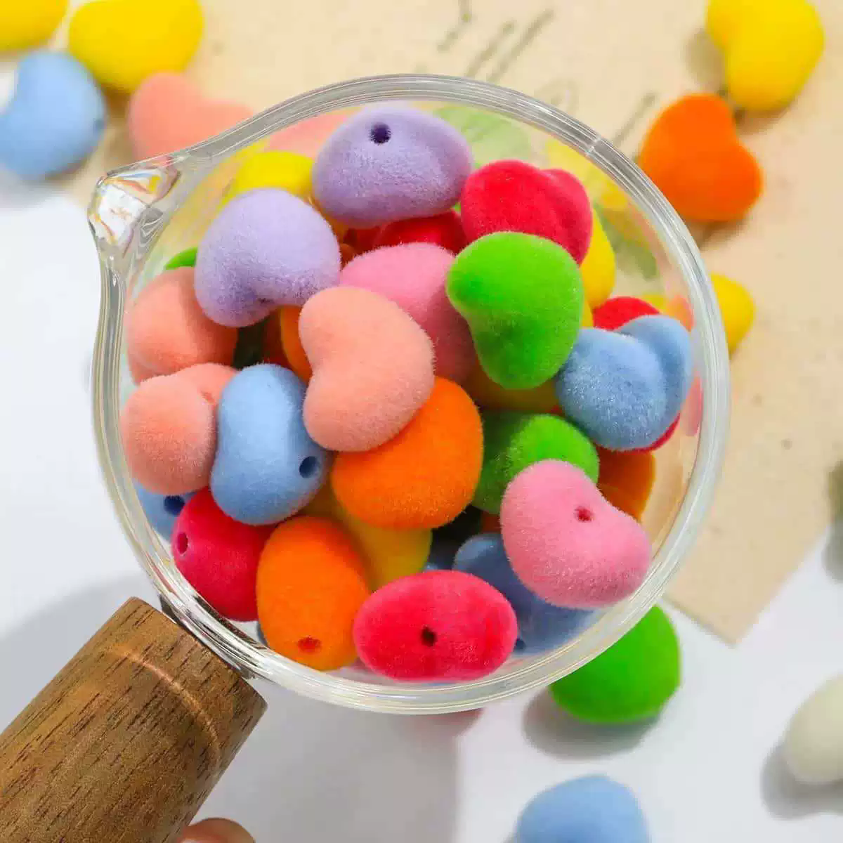 10pcs/lot Velvet Beads Acrylic - Bead Mat Velvet ulasan dan harga