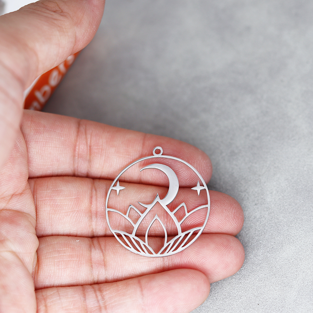 3pcs/Lot Stainless Steel Lotus - Jewelry Making Date Night ulasan dan harga