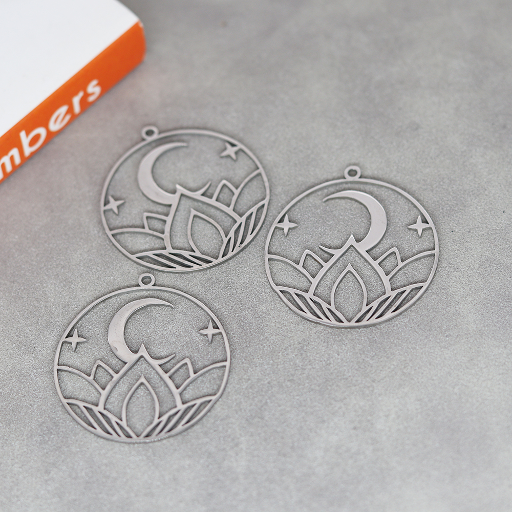 3pcs/Lot Stainless Steel Lotus - Jewelry Making Date Night ulasan dan harga