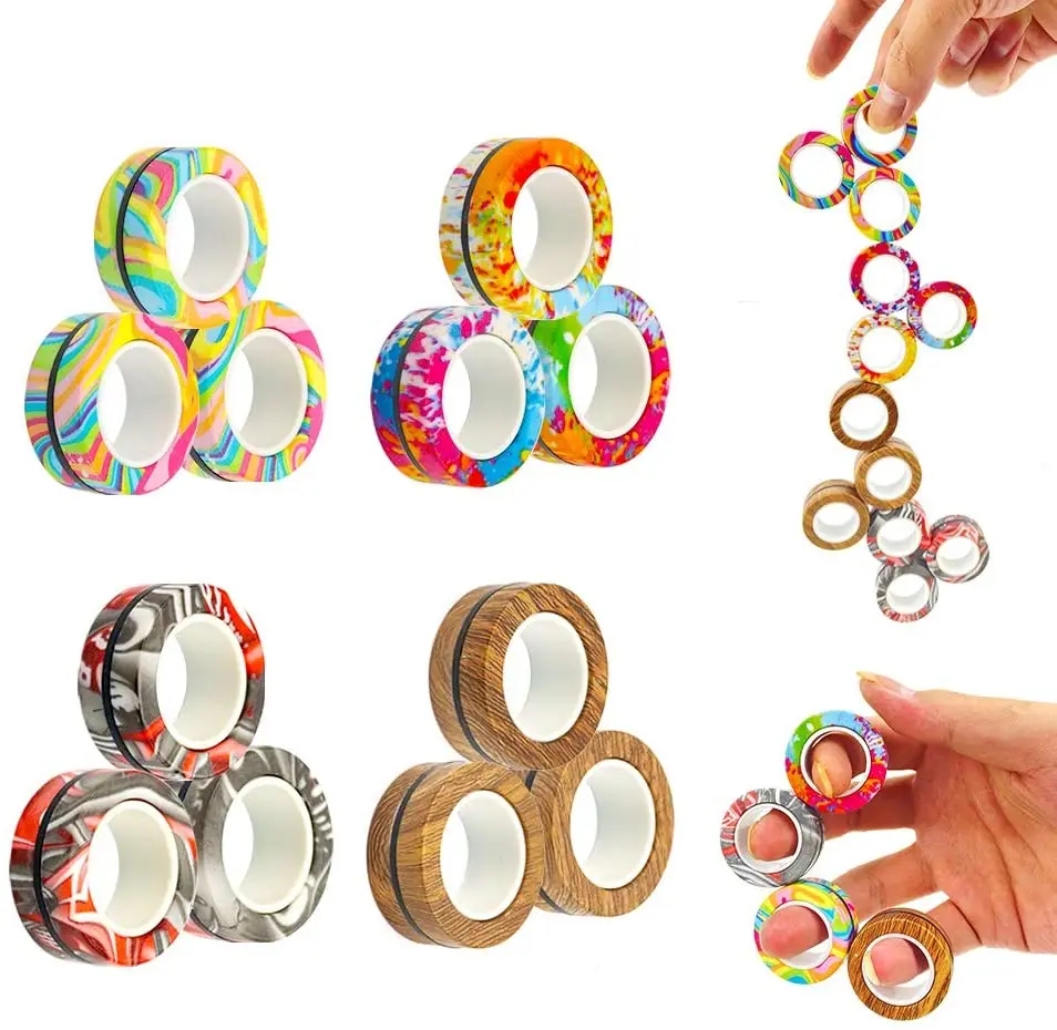 3Pcs Anti-stress Magnetic Ring - Jewelry Making Hand Tools ulasan dan harga