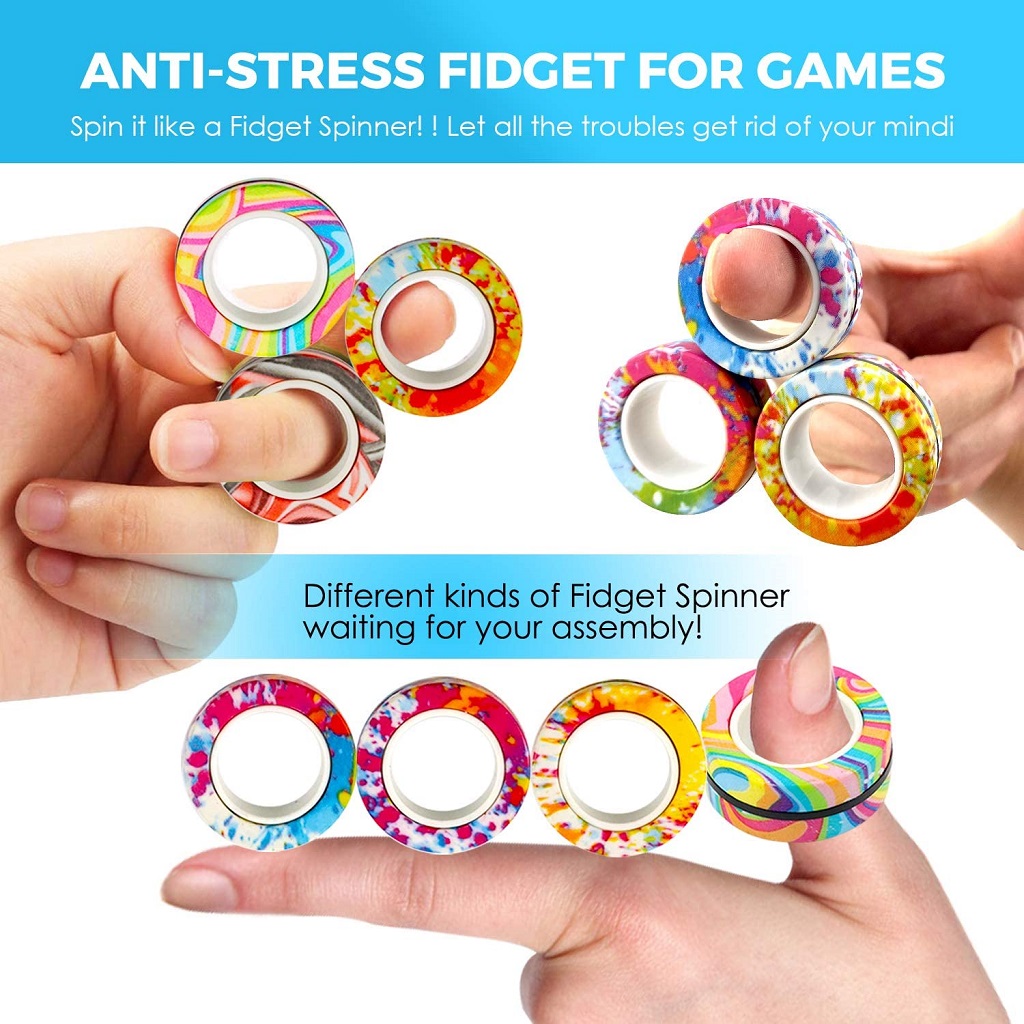 3Pcs Anti-stress Magnetic Ring - Jewelry Making Hand Tools ulasan dan harga