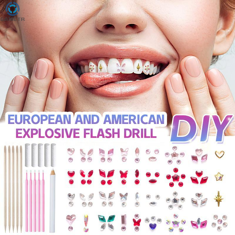 1 Set Dental Tooth Gems Crysta - Jewelry Making Tools ulasan dan harga
