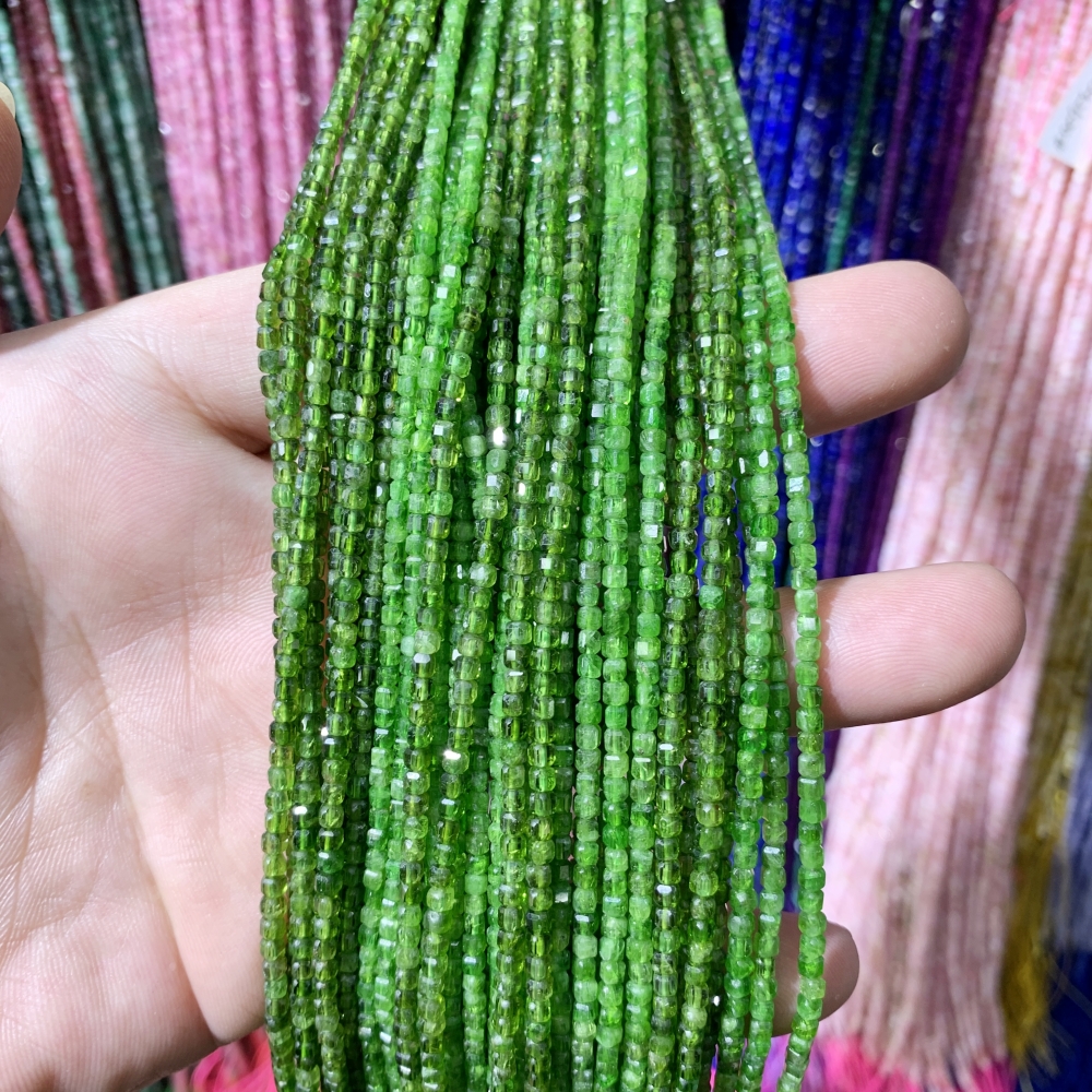 Natural Diopside Peridot 2mm F - Jewelry Making Classes ulasan dan harga