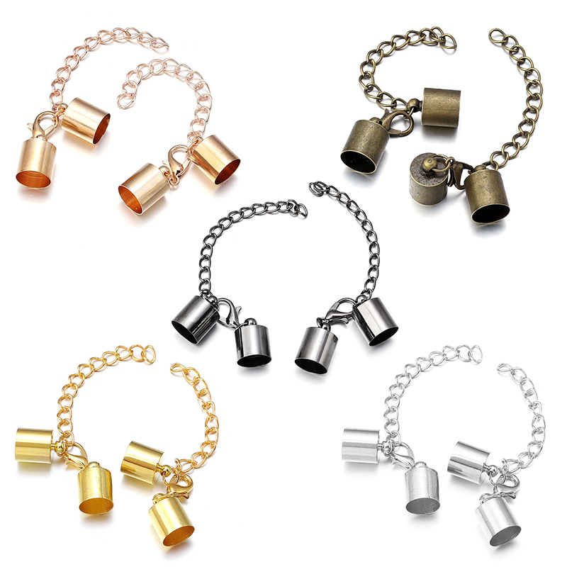10Sets Leather Cord End Caps W - Jewelry Making Hardware ulasan dan harga