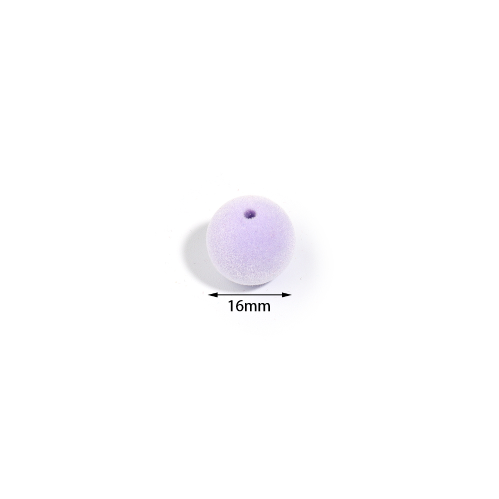 10Pcs/Lot 16mm Colorful Acryli - Bead Mat Velvet ulasan dan harga