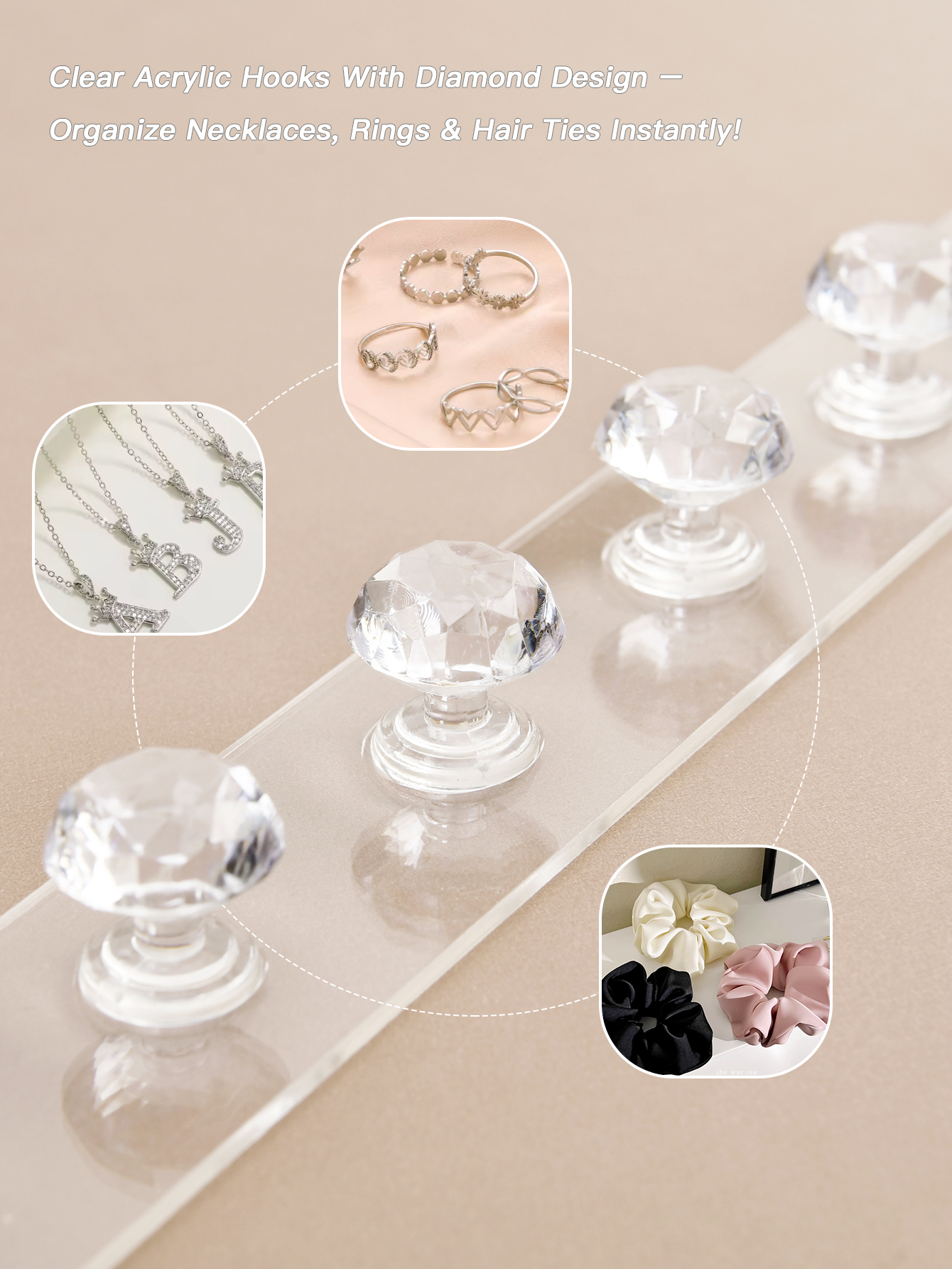 Diamond Hooked Jewelry Necklac - Jewelry Making Board ulasan dan harga