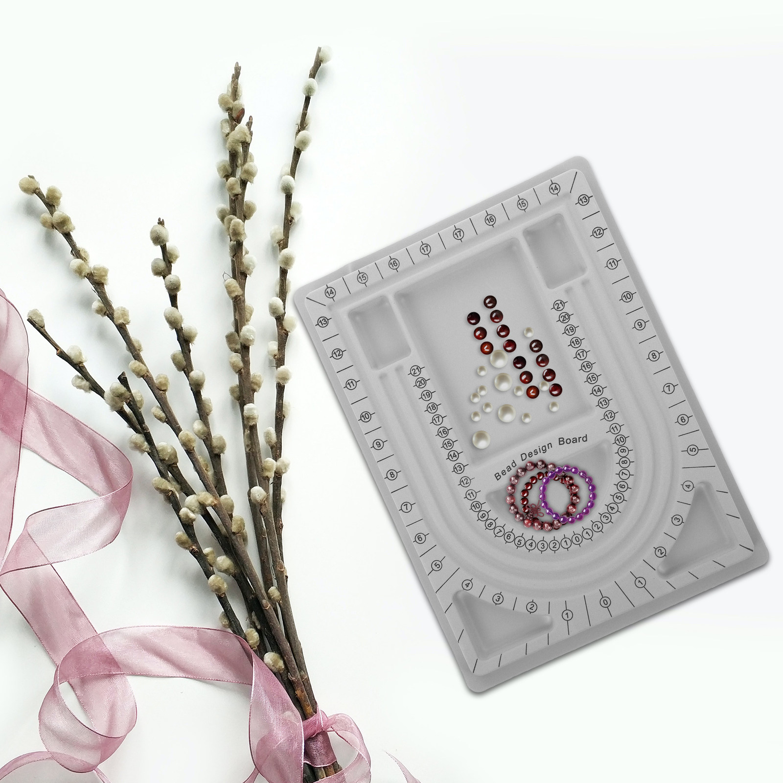 2Pcs Bead Design Boards Neckla - Jewelry Making Board ulasan dan harga