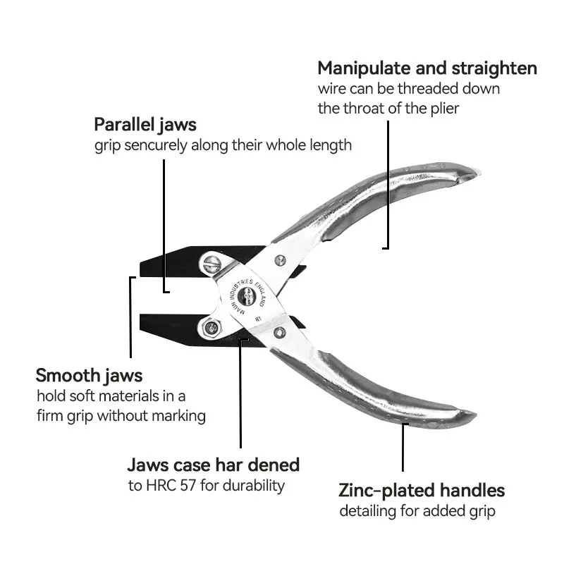 UK MAUN 140mm Smooth Jaws Flat - Jewelry Making Loop Pliers ulasan dan harga