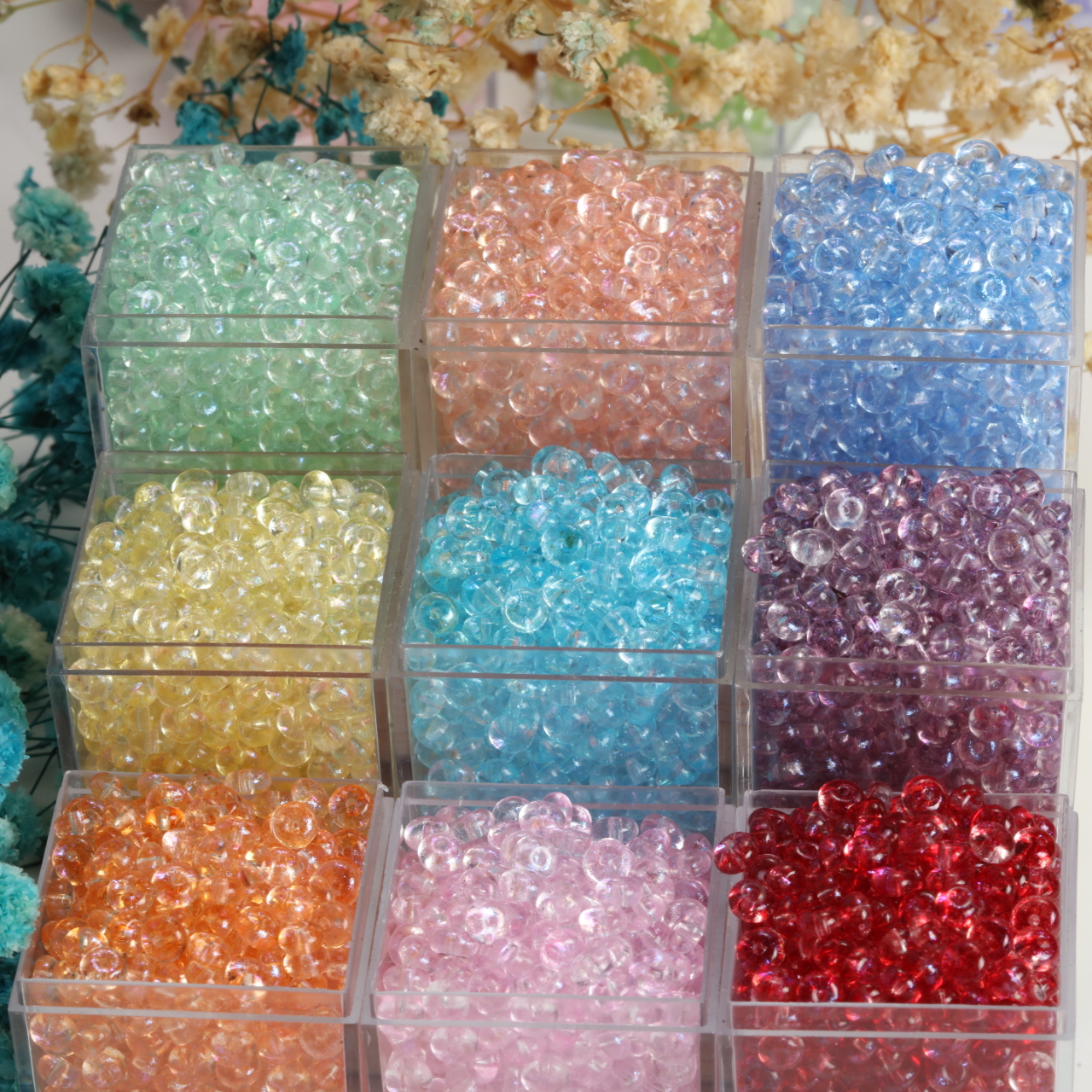 2x4mm AB Glitter Abacus Class  - Jewelry Making Classes ulasan dan harga