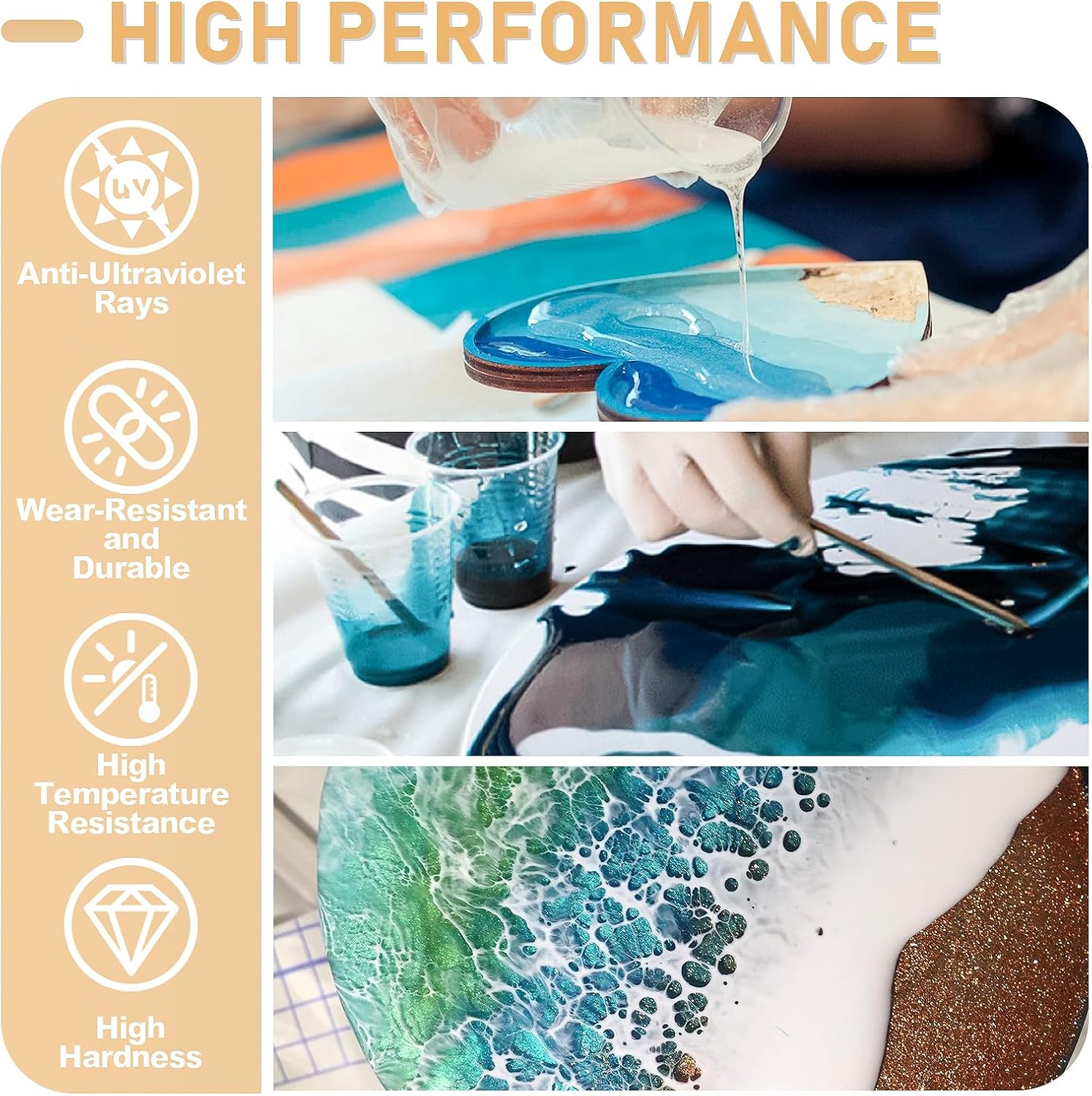 17.6oz/33.8oz AB Resin Epoxy G - Jewelry Making Board ulasan dan harga