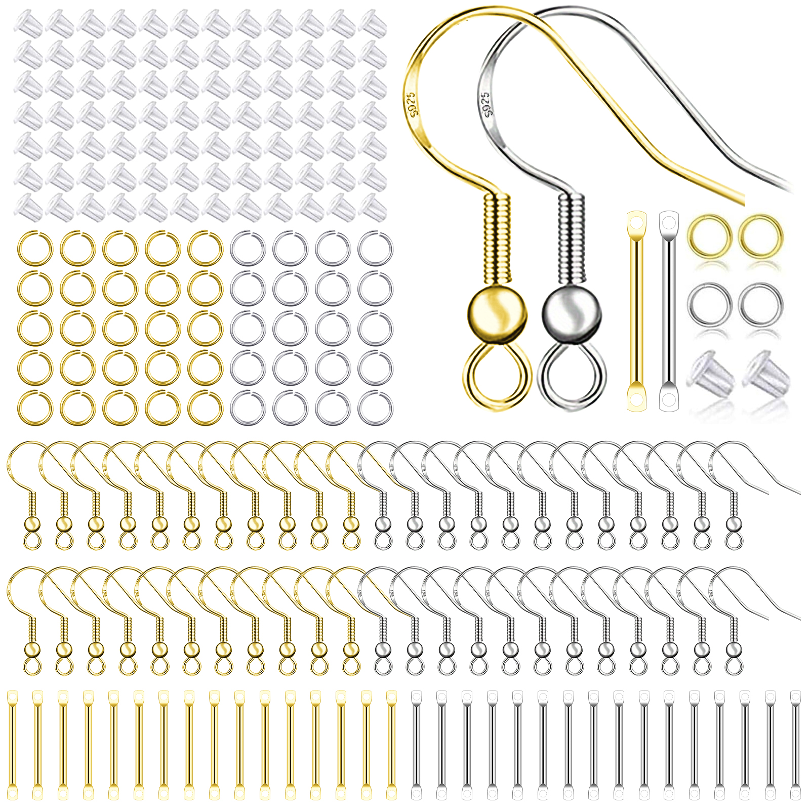925 Silver/Gold Plated Earring - Jewelry Making Findings ulasan dan harga