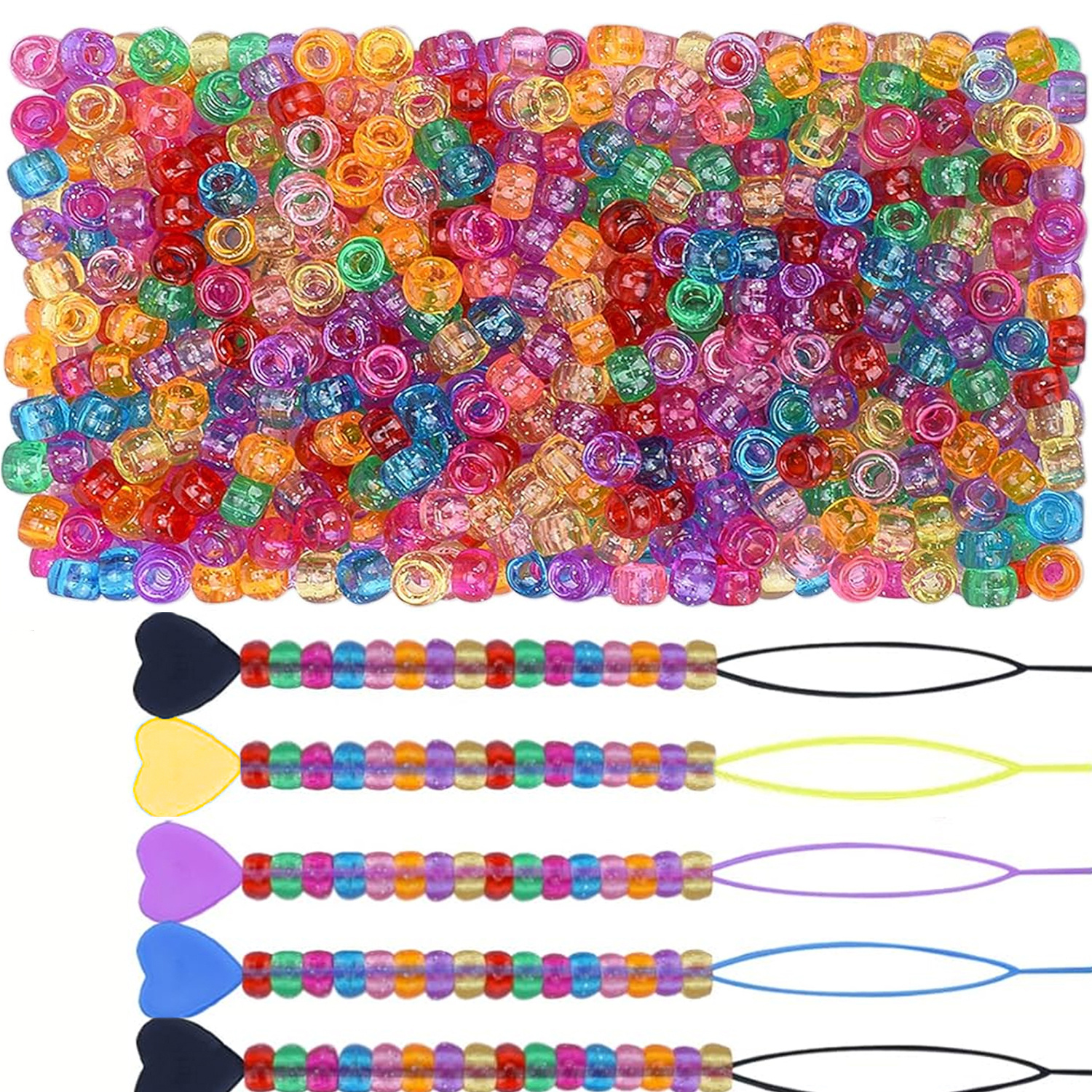 500PCS 9 × 6mm glitter small h - Jewelry Making Tools ulasan dan harga