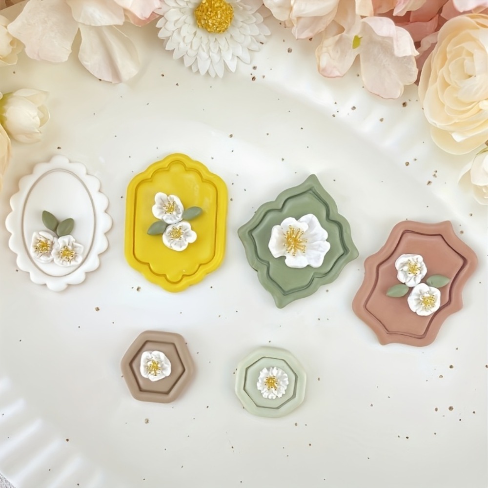 6pcs Vintage  Frame Shape Poly - Jewelry Making Hand Tools ulasan dan harga