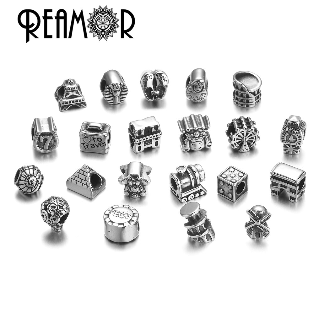 REAMOR 5pc Stainless Steel Tra - Jewelry Making In London ulasan dan harga