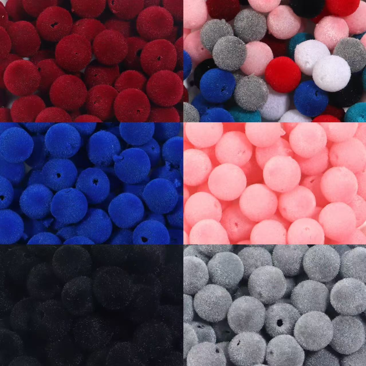 100Pcs/Lot Colorful Velvet Fab - Bead Mat Velvet ulasan dan harga