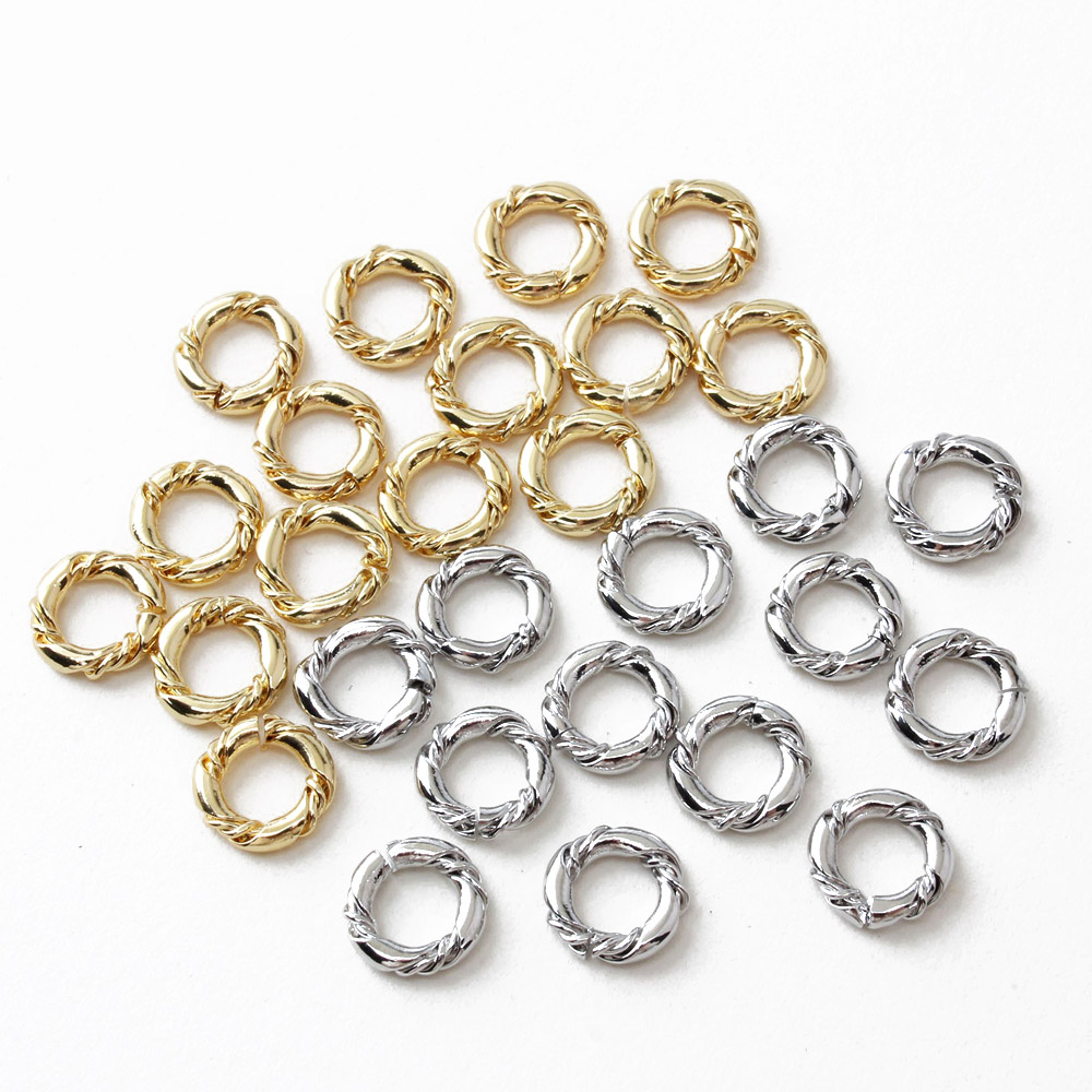 10PCS 18K Gold Plated 8mm open - Jewelry Making Ring Tool ulasan dan harga
