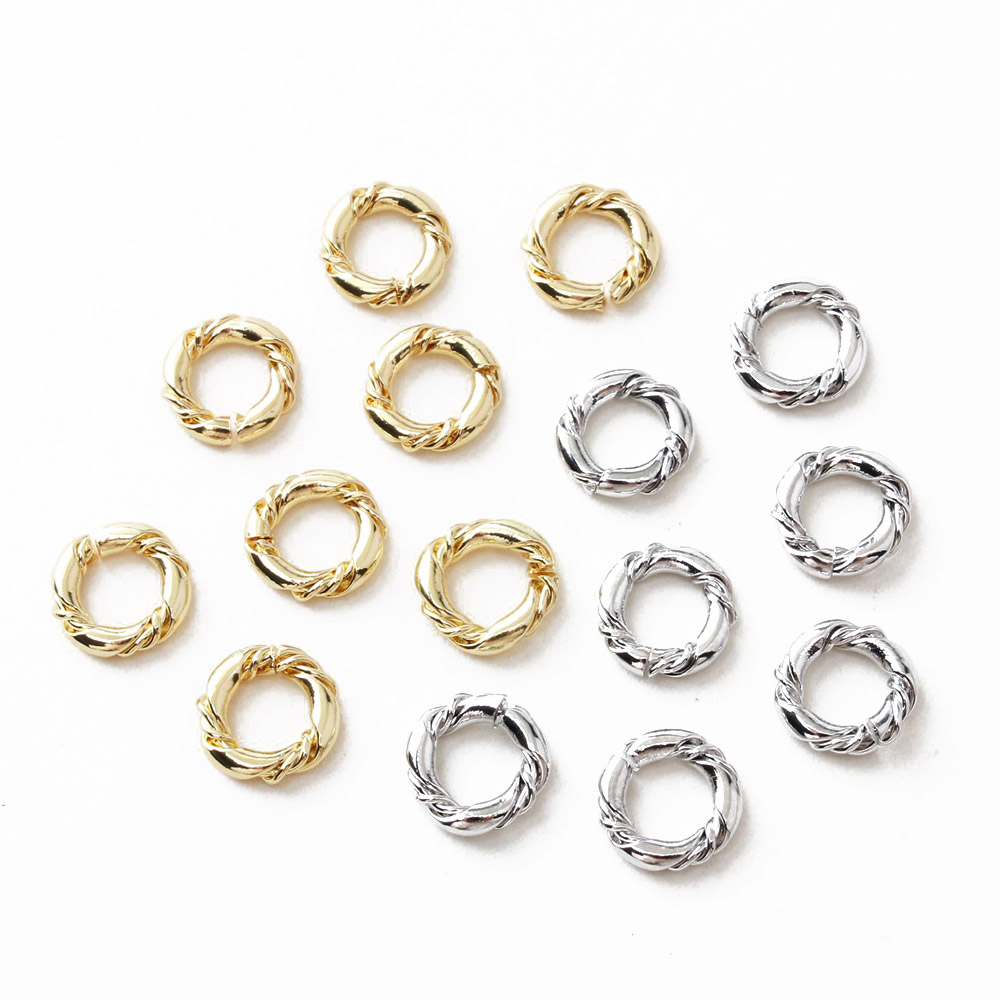 10PCS 18K Gold Plated 8mm open - Jewelry Making Ring Tool ulasan dan harga