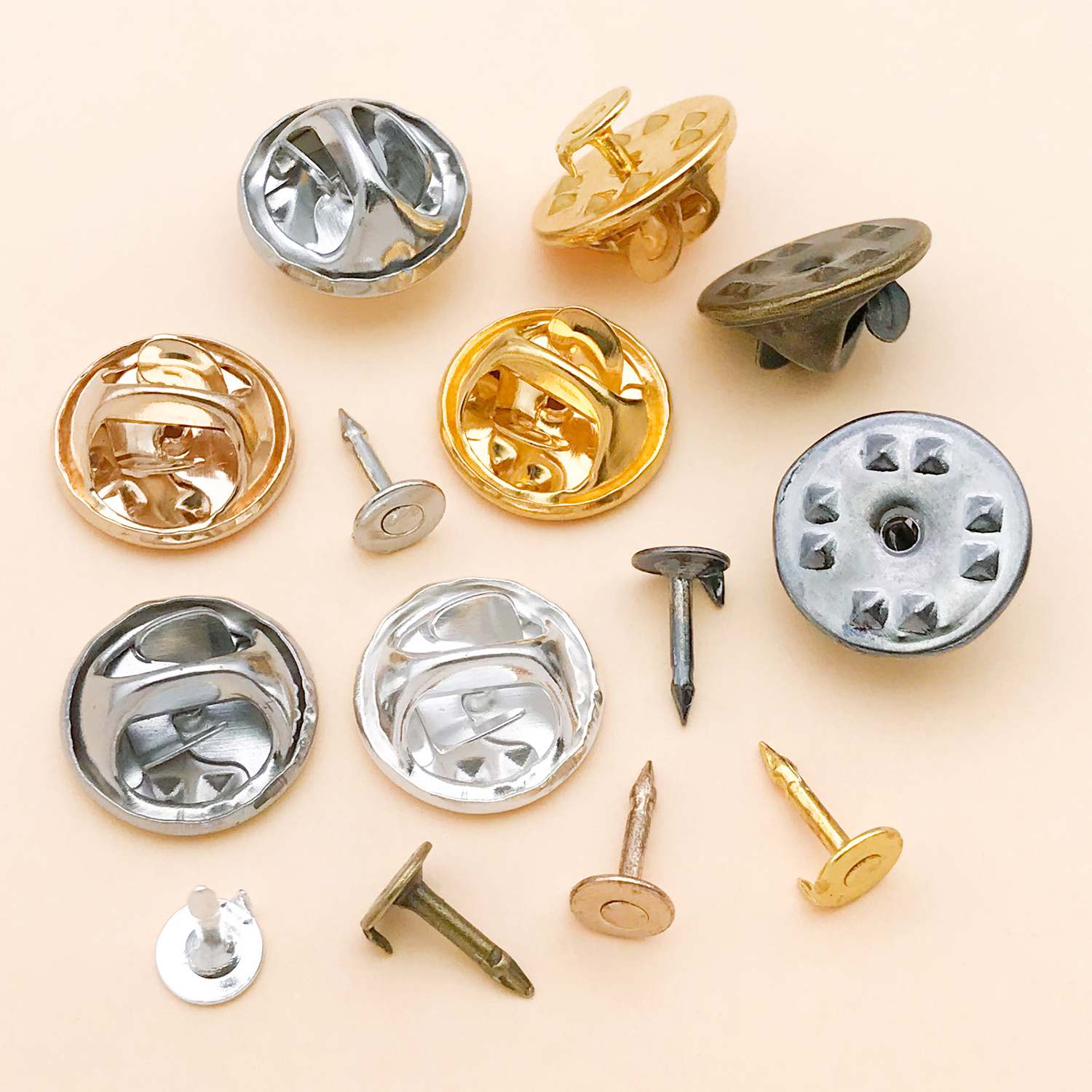 50pcs 8mm 11mm Pin+ Back Stabb - Jewelry Making Hardware ulasan dan harga