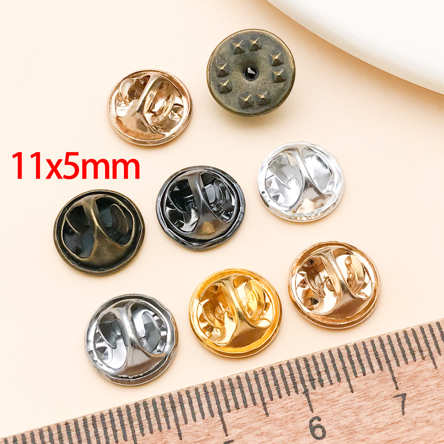 50pcs 8mm 11mm Pin+ Back Stabb - Jewelry Making Hardware ulasan dan harga