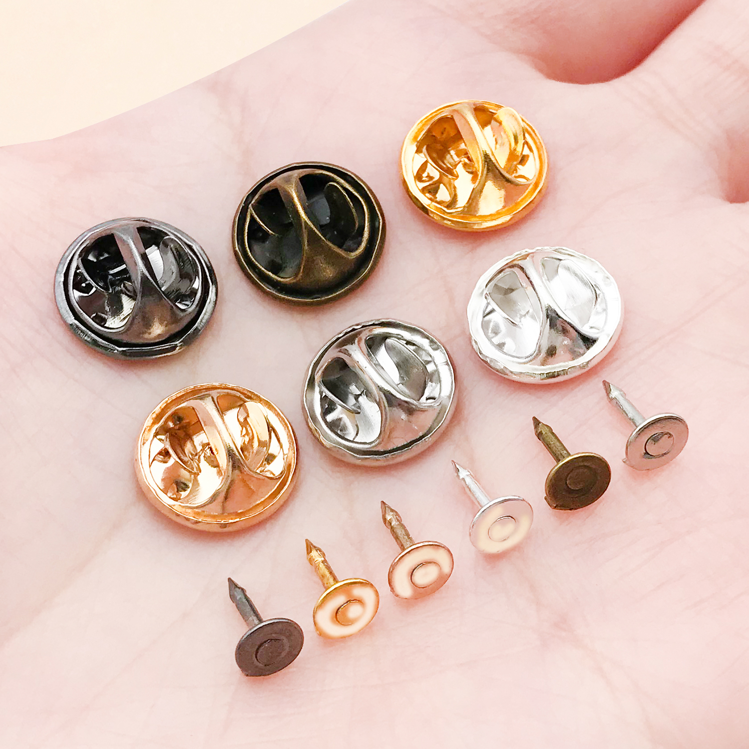 50pcs 8mm 11mm Pin+ Back Stabb - Jewelry Making Hardware ulasan dan harga