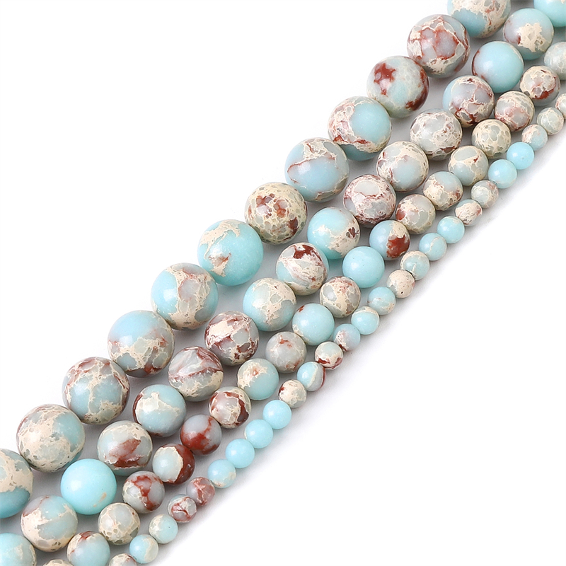 4/6/8/10mm Shoushan Stone Bead - Jewelry Making Gemstones ulasan dan harga